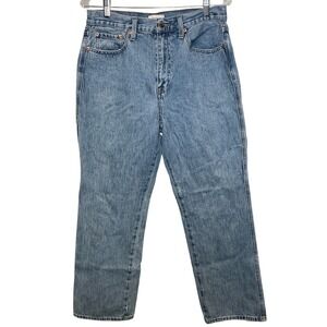 PISTOLA Women's Eden High Waist Ankle Kick Flare Mom Jeans Sz 29 Blue Denim